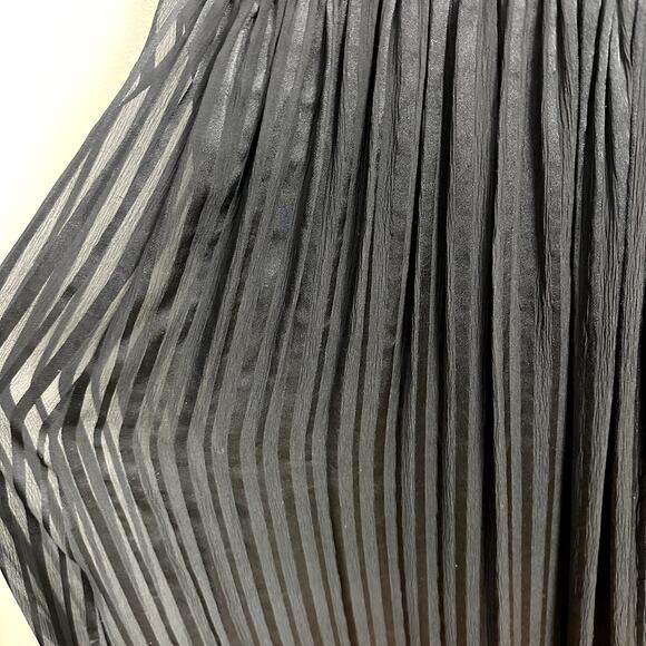 BCBGMaxAzria Alicia Black Silk Strapless Gown Black Maxi Midi Dress Sash 2 XS - Picture 4 of 10